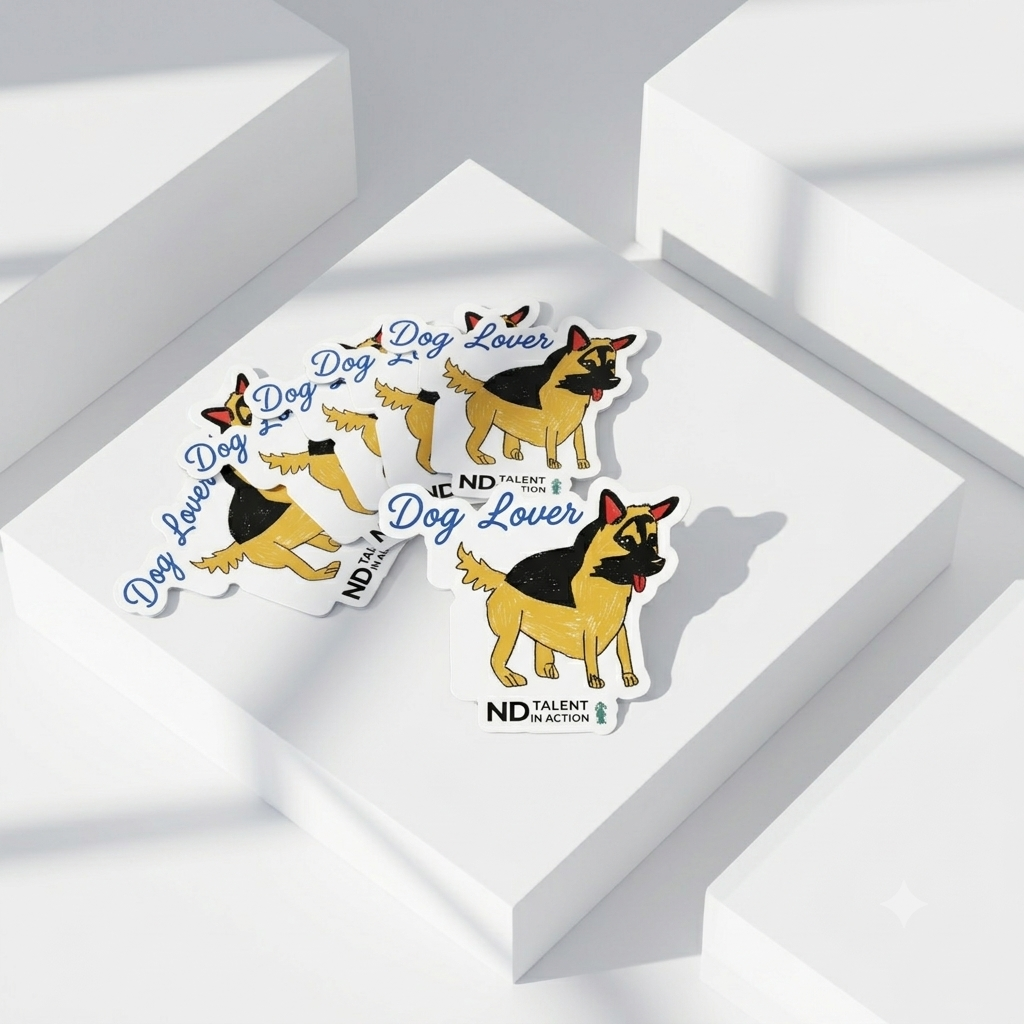 Dog Lover Design 2 Vinyl Sticker