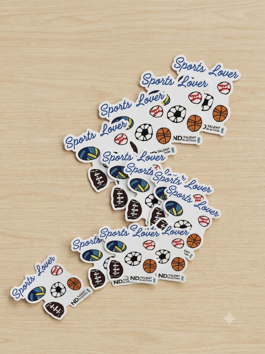 Sports Lover Vinyl Sticker
